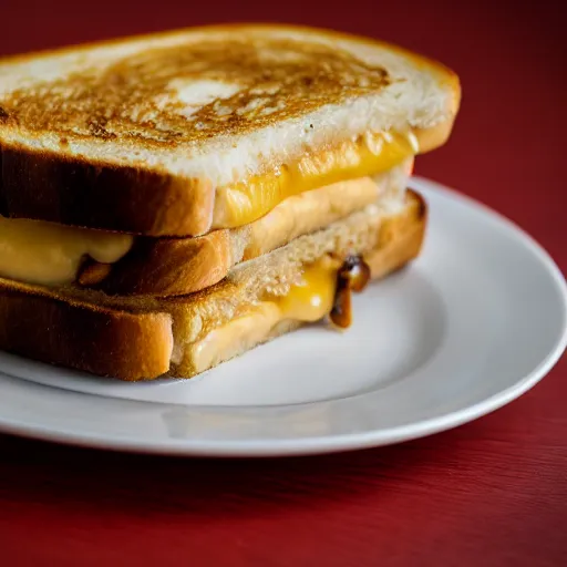 Image similar to a 5 0 mm macro shot of a banana and bean grilled cheese sandwich