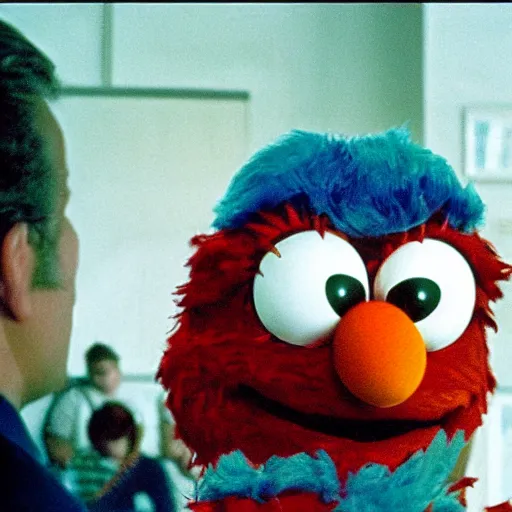 Image similar to elmo in being john malcovich ( 2 0 0 1 )