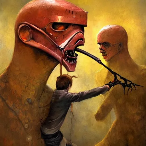 Image similar to half - life 3 concept art painting by esao andrews