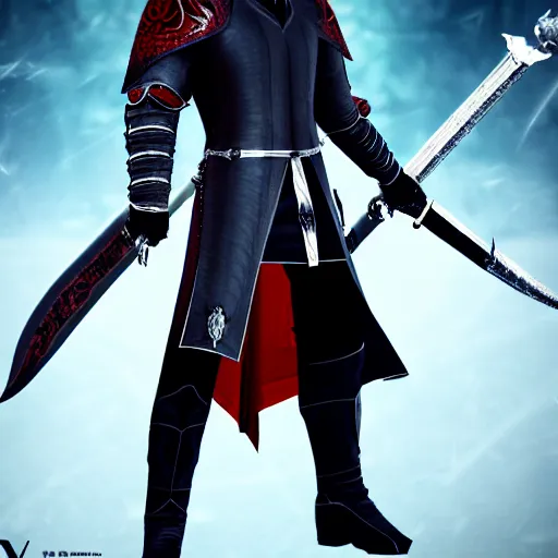 vergil devil may cry 5 as a knight during middle ages