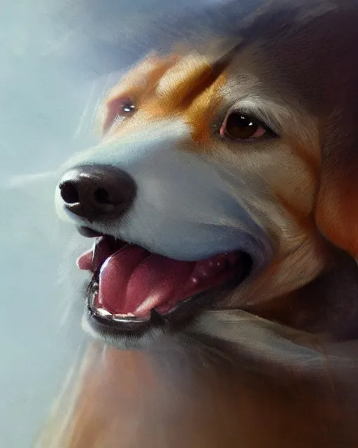 Prompt: cute beagle, closed mouth, cinematic, stunning, adorable, detailed fur, digital painting, artstation, smooth, hard focus, illustration, art by jessica rossier and brian froud