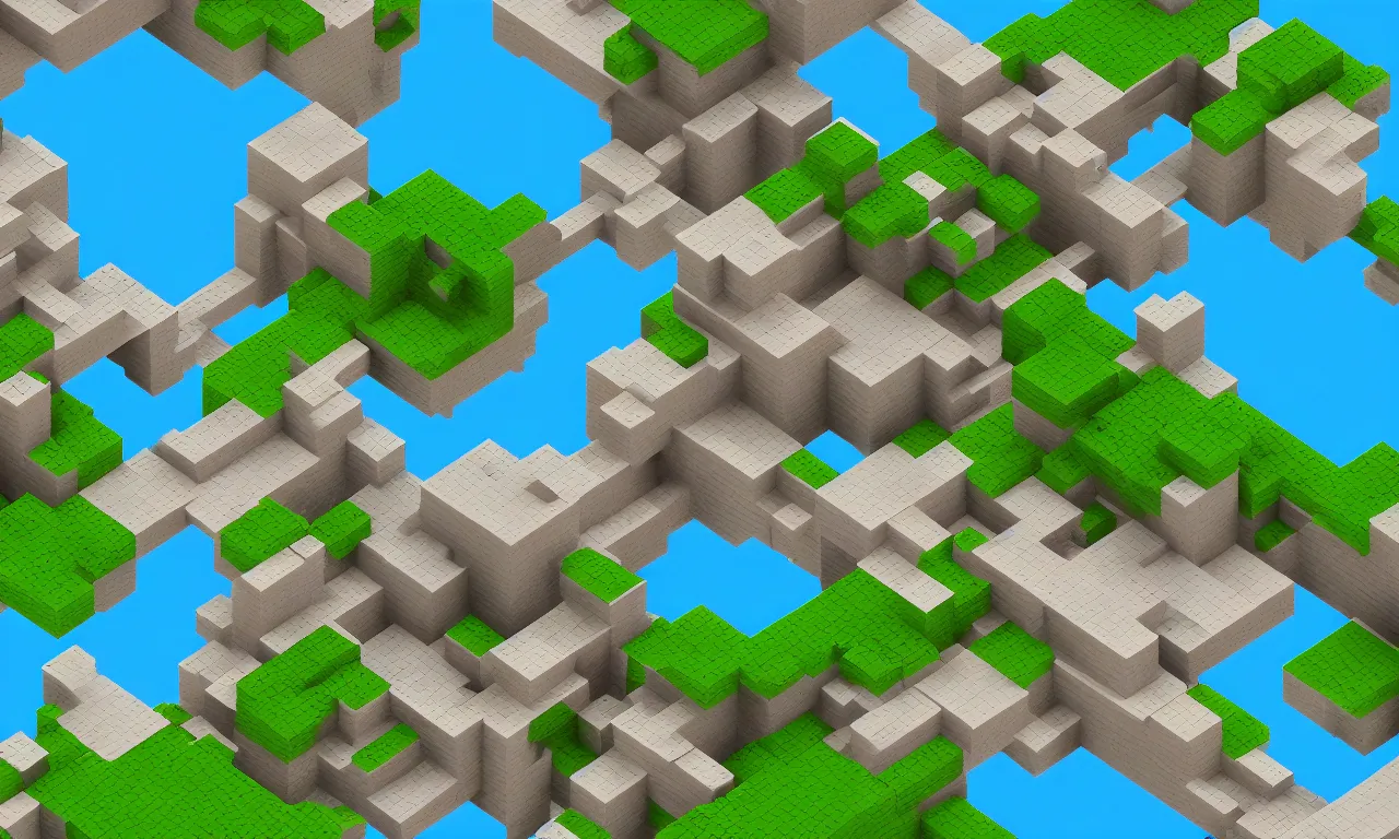 Prompt: voxel