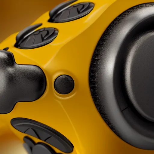 Prompt: a DeWalt joystick controller, high detail, realistic, photograph, photorealism, studio lighting, reflections, depth of field, 8k