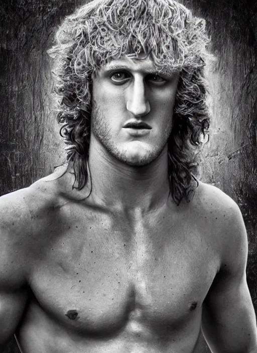 Prompt: Logan Paul by H.R. Giger