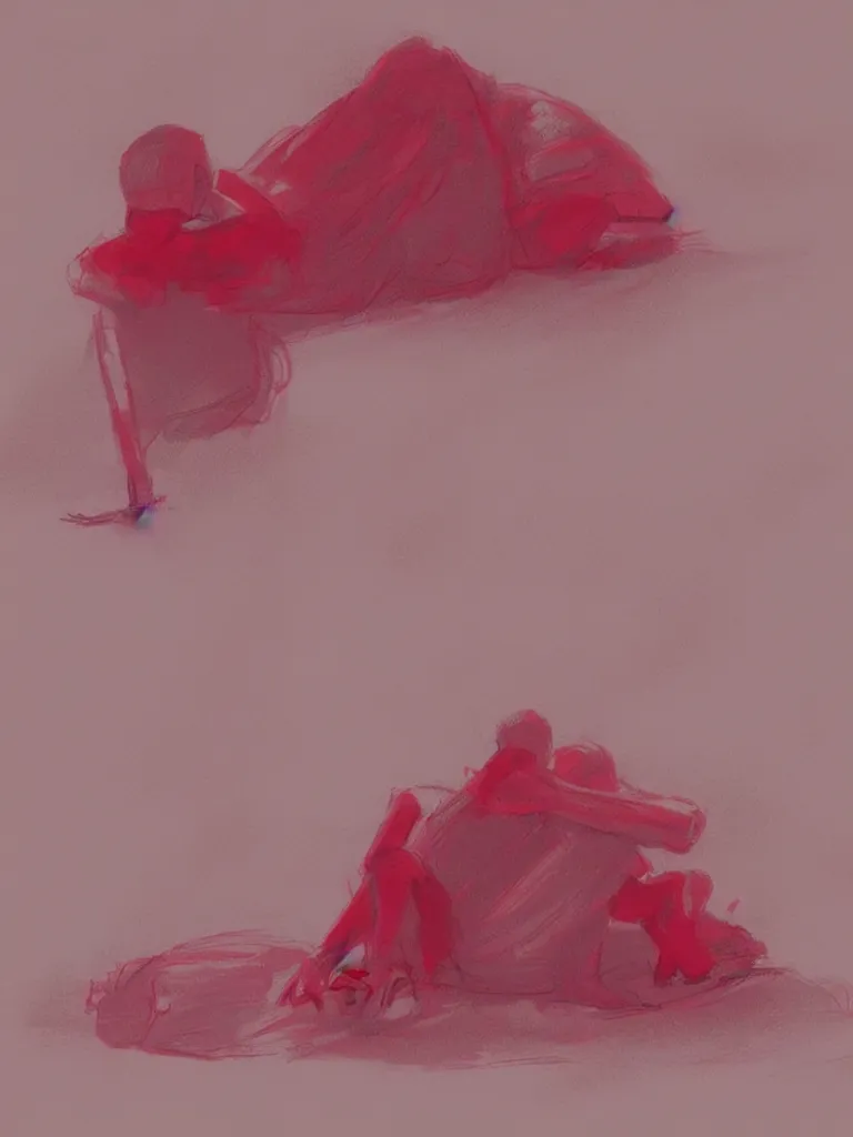 Image similar to red on pink by Disney Concept Artists, blunt borders, rule of thirds