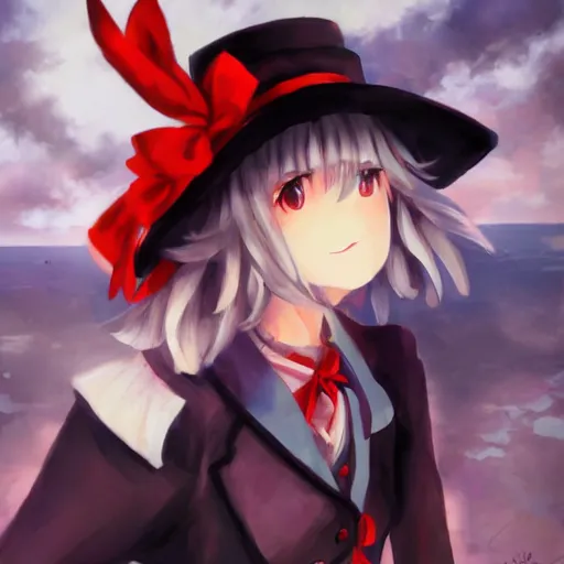 Image similar to Kirisame Marisa, touhou project, ZUN, beautiful portrait, oil on canvas, official artwork, trending on artstation, in the style of Antoine Blanchard, wide strokes