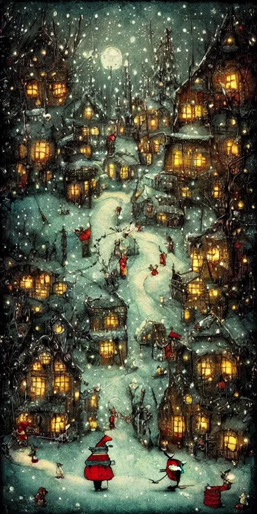 Image similar to a christmas scene by alexander jansson