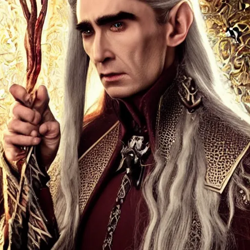 Prompt: thranduil let himself go