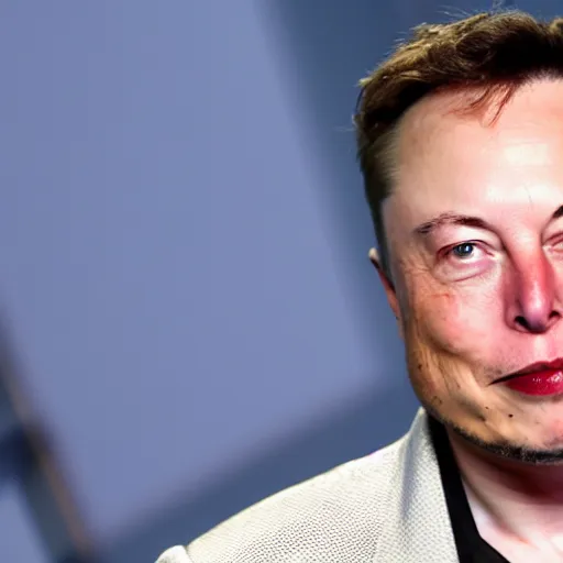 Prompt: Elon Musk with Chameleon eyes