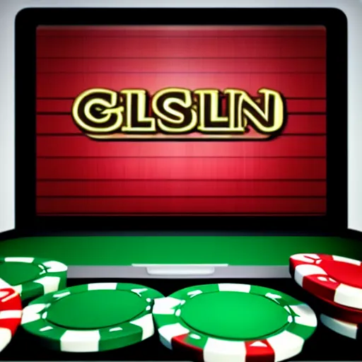 Prompt: online casino logo with no text, las vegas