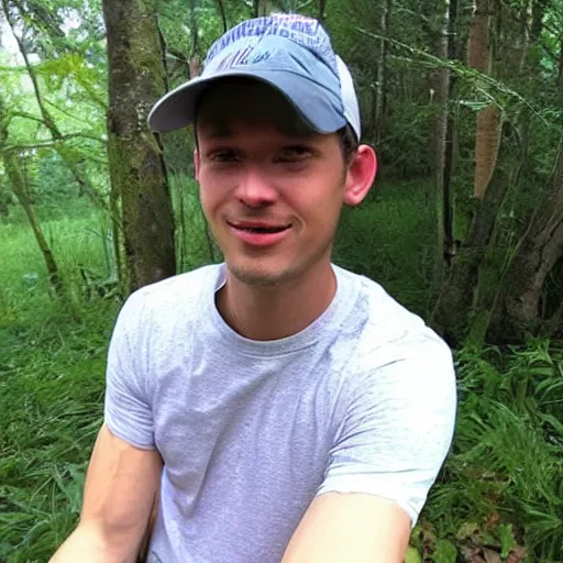 Image similar to “ average reddit poster with punchable face, photo realistic, trailcam footage ”