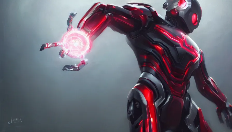 Prompt: ultron created by tesla, oil painting by jama jurabaev, dynamic pose, trending on artstation, high quality, brush stroke, for aaa game