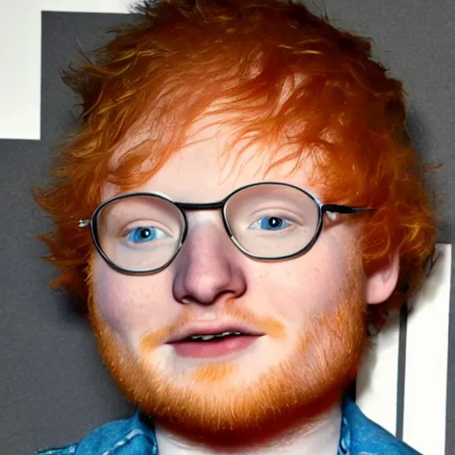 Image similar to ed sheeran turned into a Pixar character