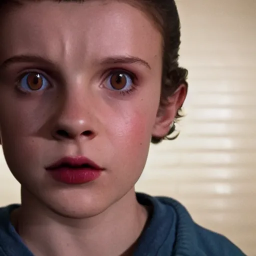 Image similar to Eleven from Stranger Things