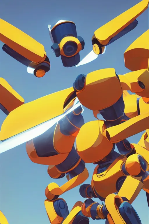 Image similar to metabots medabots medarotto medarot robot minimalist comics, behance hd by jesper ejsing, by rhads, makoto shinkai and lois van baarle, ilya kuvshinov, rossdraws global illumination ray tracing hdr radiating a glowing aura