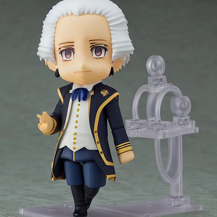 Image similar to An anime Nendoroid of George Washington, figurine, detailed product photo