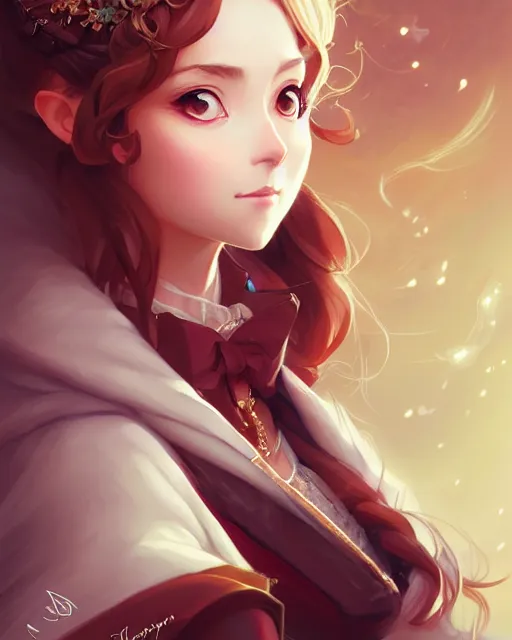 Image similar to portrait of a female bard, elegant clothes, fantasy, face like ester exposito, blonde shinkai makoto studio ghibli studio key hideaki anno sakimichan stanley artgerm lau rossdraws james jean marc simonetti elegant highly detailed digital painting artstation pixiv