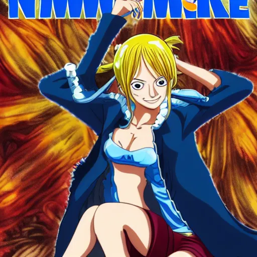 Image similar to nami one piece the movie Cover Art starring emma watson