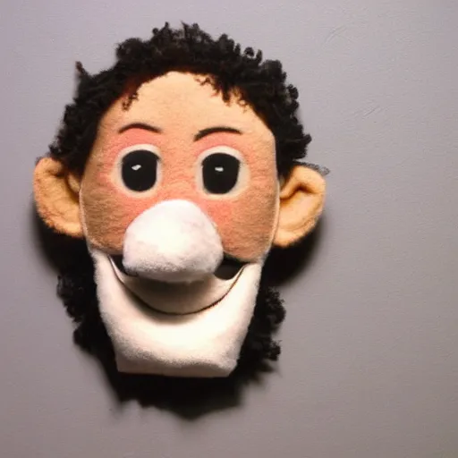 Image similar to portrait of flat!! eric!! from levi's commercial, puppet