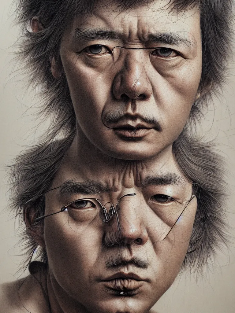 Prompt: linage 2 character portrait drawn by Katsuhiro Otomo, photorealistic style, intricate detailed oil painting, detailed illustration, oil painting, painterly feeling, centric composition singular character