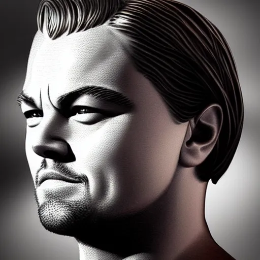 Image similar to “Leonardo DiCaprio, beautiful, highly detailed portrait, photorealistic, ultra detailed, 3d cartoon”