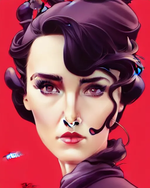 Image similar to a pin up and beautiful fashion charming dreamlke jennifer connelly, symmetrical face symmetrical eyes, character art, art by artgerm lau and wlop and and ilya kuvshinov and john singer sargent, joshua middleton comic art