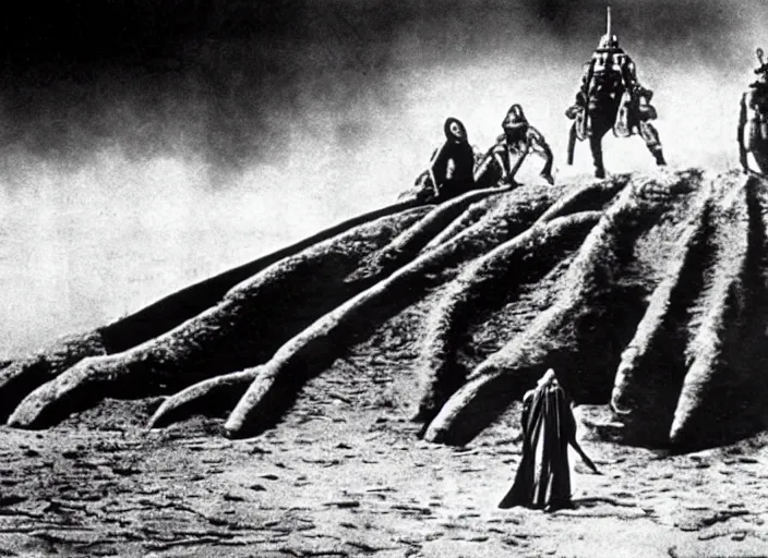 Image similar to scene from the 1 9 1 4 science fiction film dune