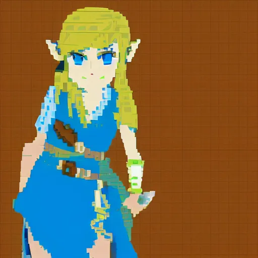 Link - Zelda Breath of the Wild - Pixel Art