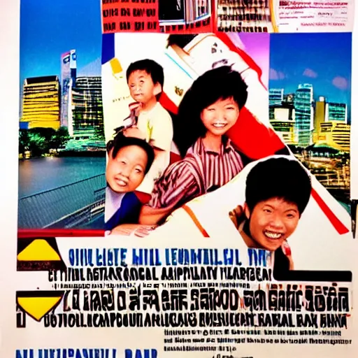 Image similar to a 1 9 9 0 s singaporean government camapign poster
