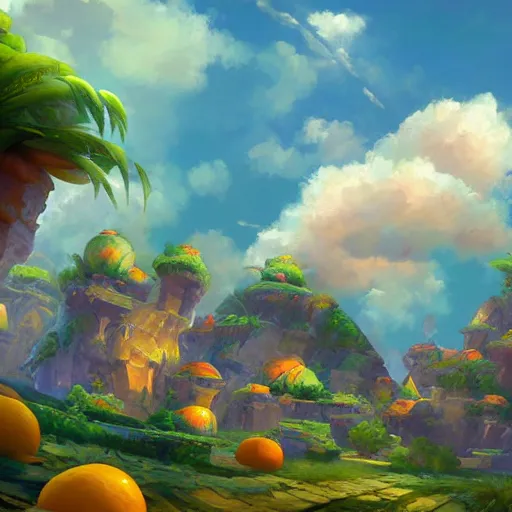 Prompt: citrus clouds by tyler edlin