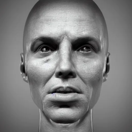 Image similar to a human head that has a person inside of it looking out cinematic 4k resolution octane render photorealistic