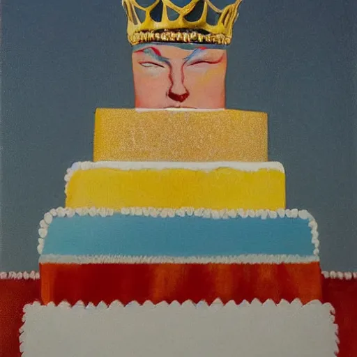 Image similar to The Queen\'s Cake by Wayne Thiebaud