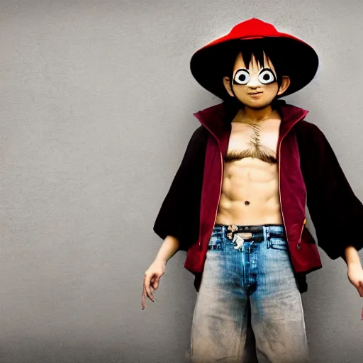 Image similar to panda as luffy photography