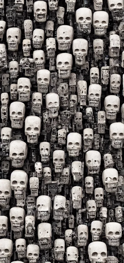 Image similar to heads of dead robots in the high road