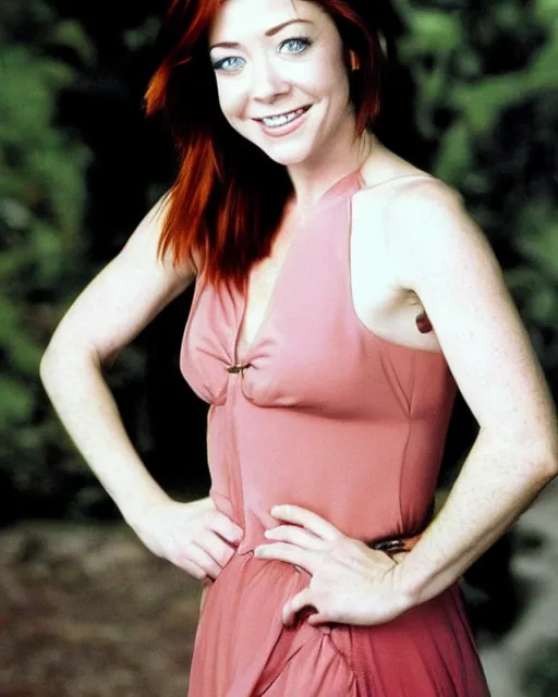 Prompt: beautiful photo of Alyson Hannigan by Lillian Bassmana