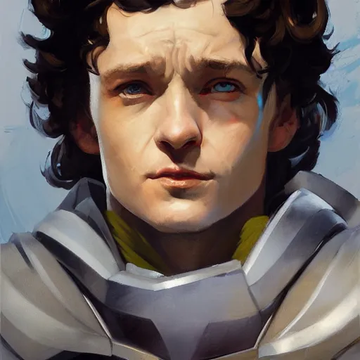 Prompt: greg manchess portrait painting of partially armored frodo beutlin as overwatch character, medium shot, asymmetrical, profile picture, organic painting, sunny day, matte painting, bold shapes, hard edges, street art, trending on artstation, by huang guangjian and gil elvgren and sachin teng