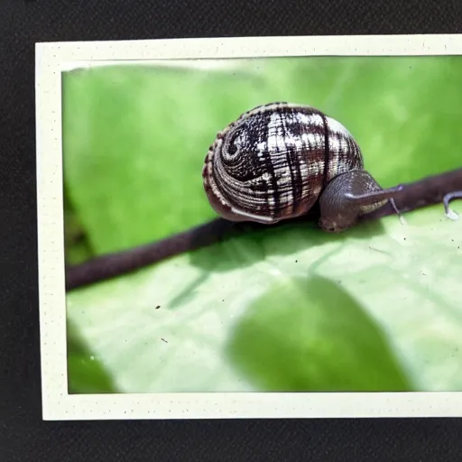 Image similar to snail polaroid