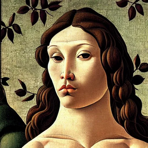 Image similar to a philosopher monkey pondering!!!!!!!!! intensely, portrait, by sandro botticelli