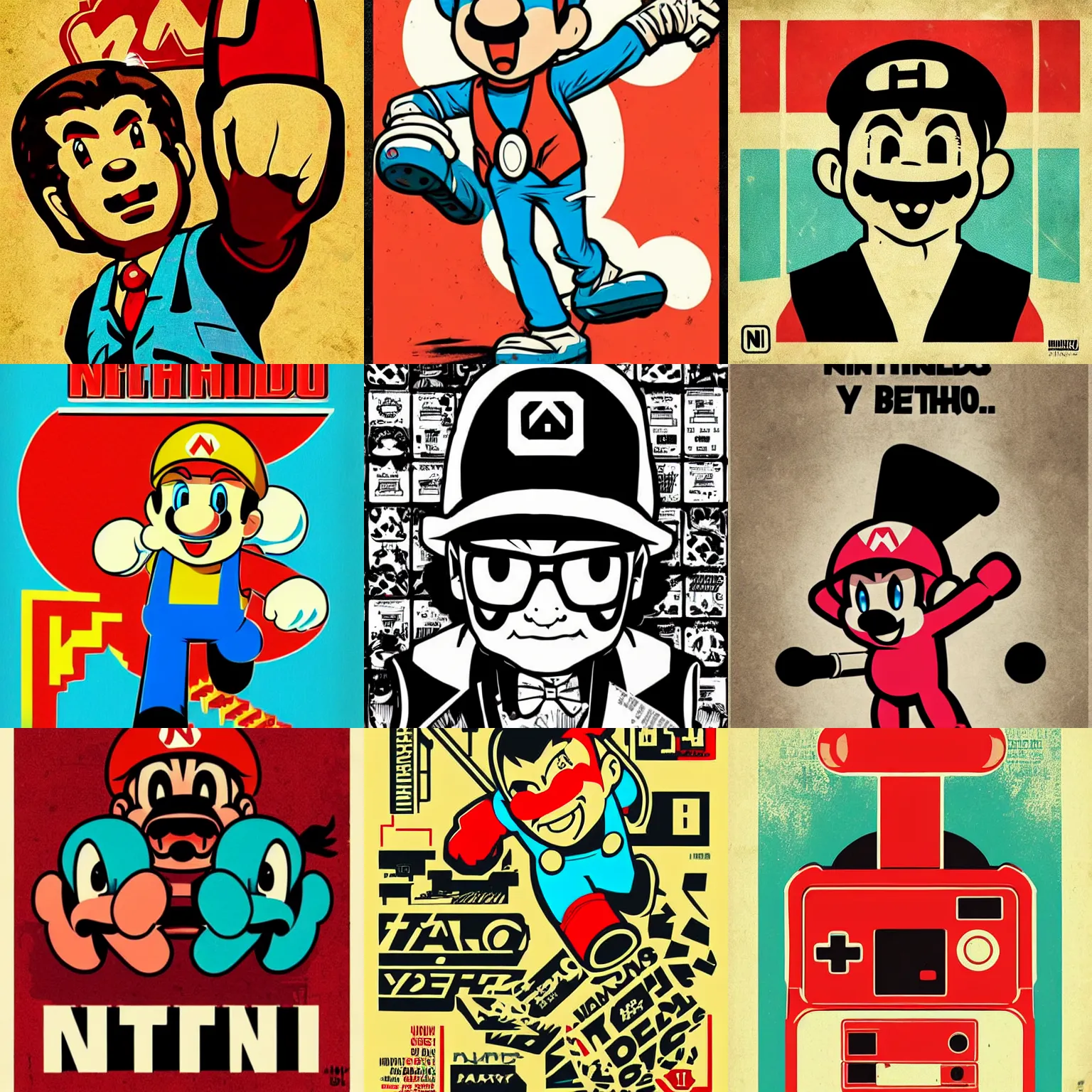 Prompt: nintendo by butcher billy