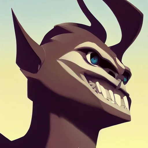 Image similar to face icon stylized minimalist gargoyles, loftis, cory behance hd by jesper ejsing, by rhads, makoto shinkai and lois van baarle, ilya kuvshinov, rossdraws global illumination