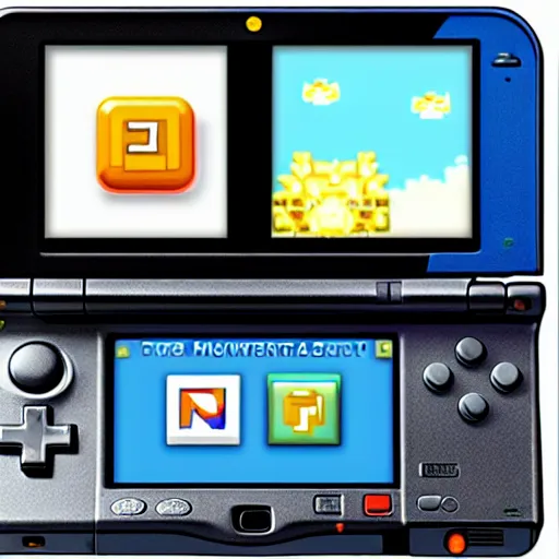 Image similar to nintendo ds in the abyss style if edward munk