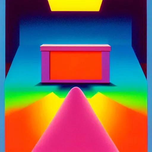 Image similar to box by shusei nagaoka, kaws, david rudnick, airbrush on canvas, pastell colours, cell shaded, highly detailed