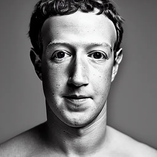 Image similar to Mark Zuckerberg is a lizard person, lizard skin, scaled skin, dead eyes, hollow expression, pale skin, portrait, high resolution photograph, 4k