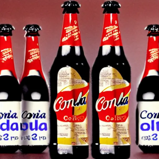 Image similar to a bottle of conka cola, marketing promo photo