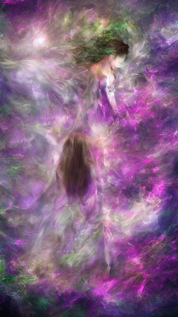 Prompt: a visualisation of the proces of dreaming, dreamy digital art,