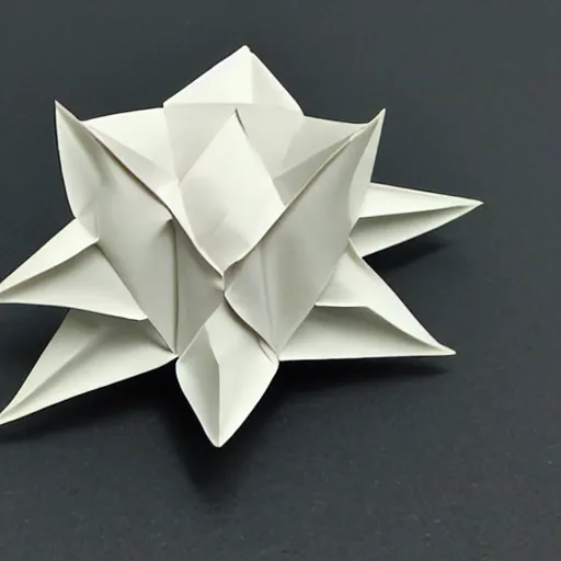 Prompt: satoshi kamiya origami model
