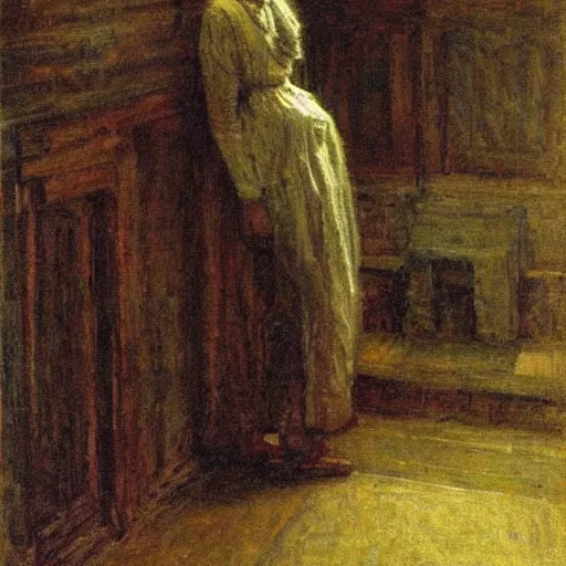 Prompt: artwork by Henry Ossawa Tanner