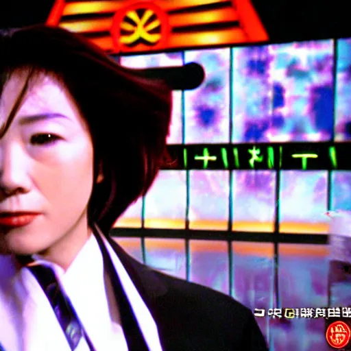 Image similar to film still of the 2 0 0 5 science fiction movie'japanese gameshow '. sigma 8 5 mm f / 8