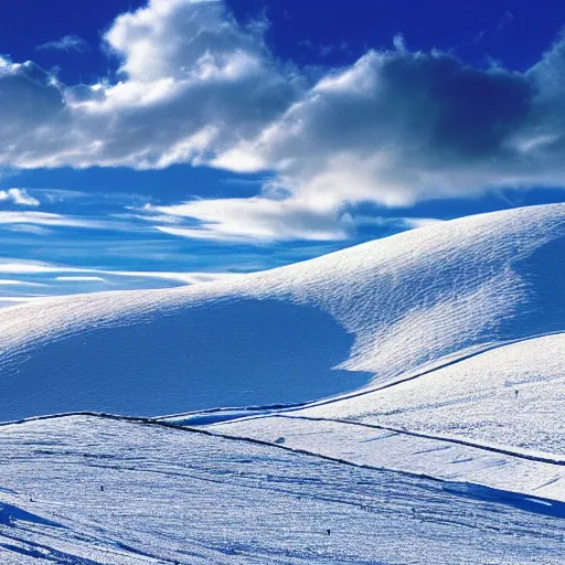 Prompt: Windows XP Bliss wallpaper fresh snow