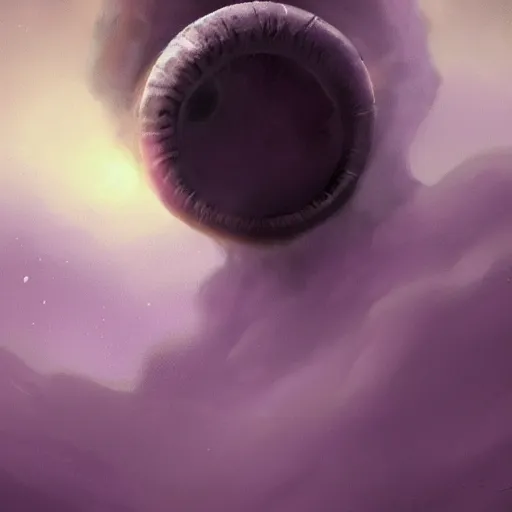 Image similar to epic portrait an giant eyeball with giant arms watching the purple foggy dark landscapes, sand, purple dark foggy sky, digital painting, artstation, concept art, soft light, hdri, smooth, sharp focus, illustration, fantasy, intricate, elegant, highly detailed, D&D, matte painting, in the style of Greg Rutkowski and Alphonse Mucha and artemisia, 8k, highly detailed, jurgens, rutkowski, bouguereau, pastoral, rustic, georgic